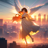 Ange dans le ciel