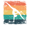 Gymnast Legs Retro Rhythmic Gymnastics