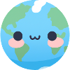 Kawaii cute planet Earth