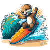 Surfs Up Otter
