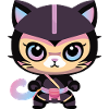 Ninja Cat Pinky Kitty