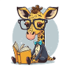 Giraffe Librarian