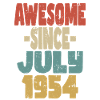 1954 Juillet Anniversaire Rétro