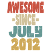 2012 July Birthday Retro
