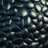 Black Cobblestone Metallic Textured Pattern
