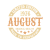 August 1976 Vintage fødselsdagsgave