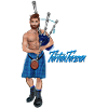 bagpiper tartantarzan blue