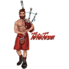 bagpiper tartantarzan red