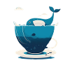 Whale in teacup