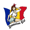 Romanian girl flag design