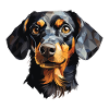 Dachshund Polygon Design