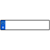 Plaque d’immatriculation DIN 520x110