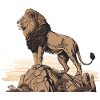 Mächtiger Löwe