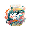 Bunter Delfin
