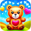 Niedlicher Teddybär mit Herzen