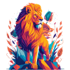 Majestic Lion Polygon