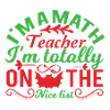 I m a math teacher I m totally on the nice list