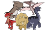 sleeping dinosaurs