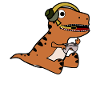 Gamer Dinosaur Gaming
