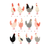 Farmyard Flock: Schattige Kip Crewneck