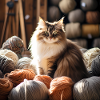 Cat in Yarn Paradise