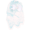 Funny fierce-looking ghost