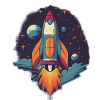 Whimsy Rocket: Galactic Adventure!