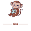 Käffchen fürs Äffchen süßes Kaffee-Design