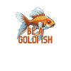 Seien Sie Ein Goldfisch-design Für