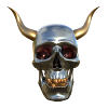 Skull with horns
