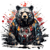 Roaring Bear. Graffiti-style strength.