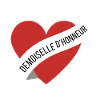 Bridesmaid red heart and ribbon