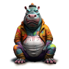 Street style hippopotamus | Hippo lovers