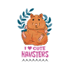 Hamsters mignons: Portez l’amour