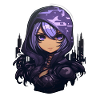 Cute Assassin Blending into Cartoons