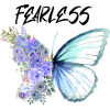 imaginatively drawn butterfly, Fearless