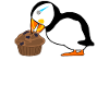 Puffin eats muffin puffins