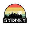 Sydney Australien Flagge Skyline Reisesouvenir