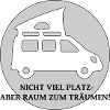Campingbus mit Spruch