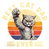 Kat Bedste Cat Dad nogensinde Cat Daddy Sjovt ordsprog