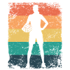 Volleyball Player Retro Beach Volleyball