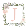 J Monogram Eucalyptus Boho