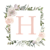 H Monogramm Eukalyptus-Boho