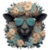 Sheep with sunglasses