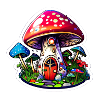 Toadstool House Amanita Muscaria