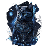 Chat noir fantastique Chat mystique