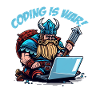 "Coding is war" Vikings
