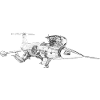 Starfighter noir et blanc