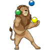 Jongleur de lion jongleur
