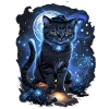 Magical Cat Occult Black Wizard Cat